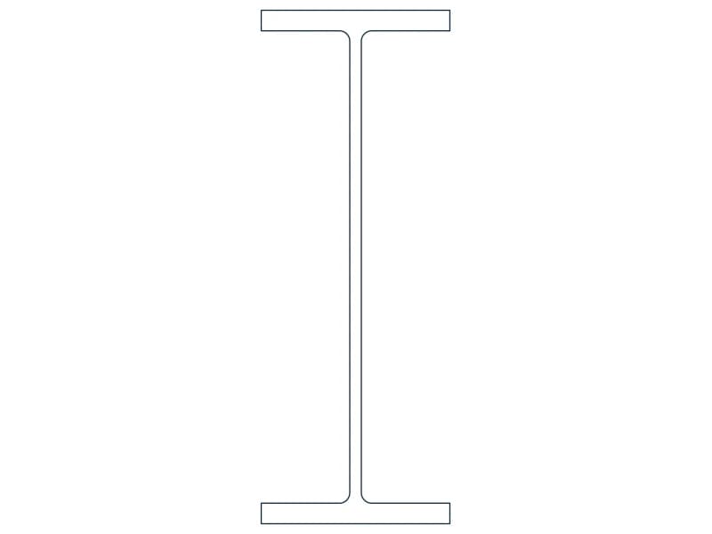 W24X103 Steel Section CAD block — line drawing preview of the DWG file