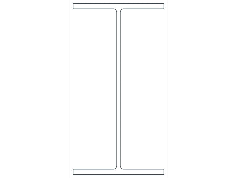 W24X104 Steel Section CAD block — line drawing preview of the DWG file