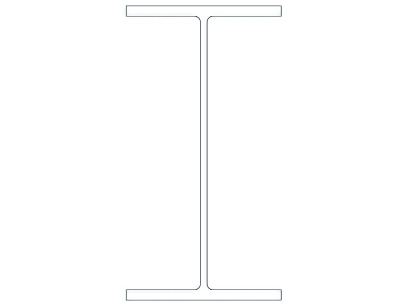 W24X117 Steel Section CAD block — line drawing preview of the DWG file