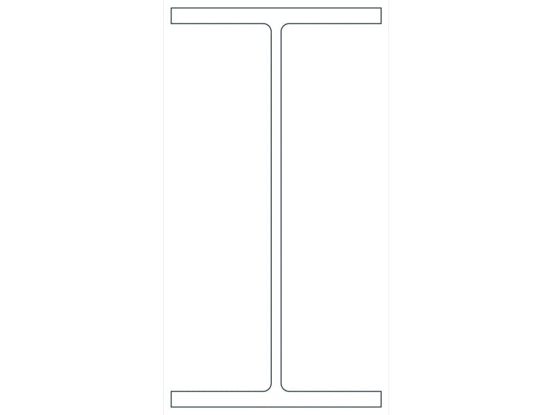W24X131 Steel Section CAD block — line drawing preview of the DWG file