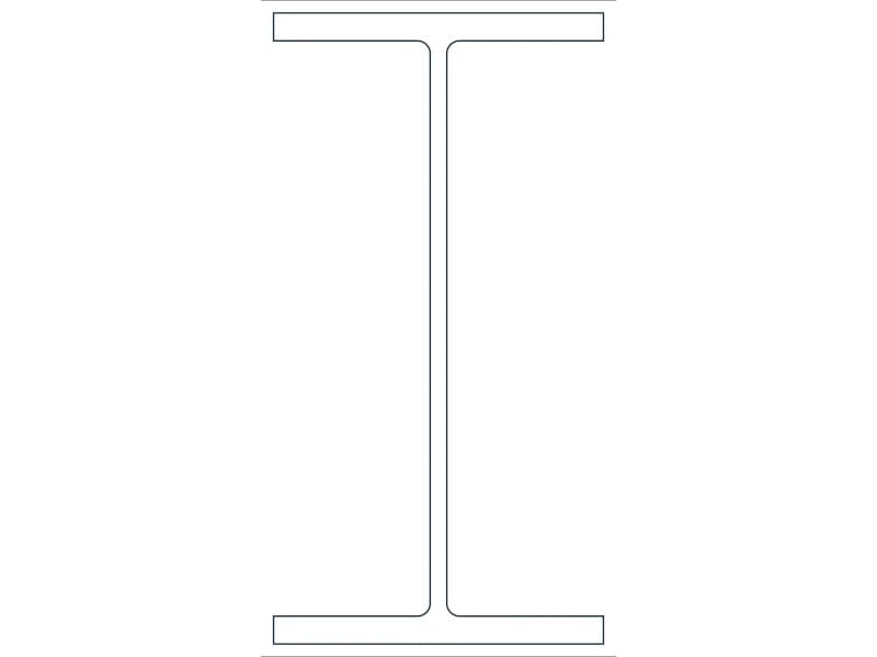 W24X146 Steel Section CAD block — line drawing preview of the DWG file