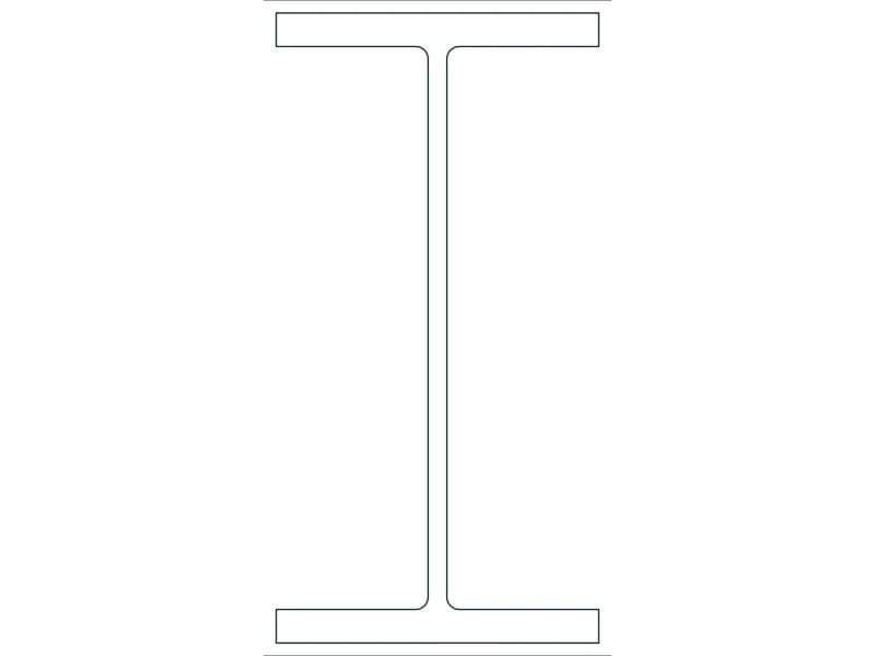 W24X176 Steel Section CAD block — line drawing preview of the DWG file