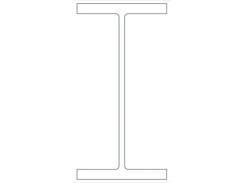 W24X192 Steel Section CAD block — line drawing preview of the DWG file