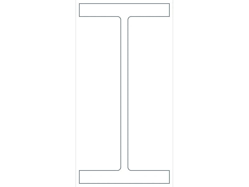 W24X250 Steel Section CAD block — line drawing preview of the DWG file