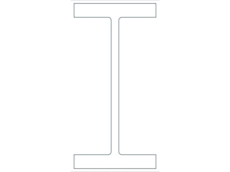 W24X306 Steel Section CAD block — line drawing preview of the DWG file