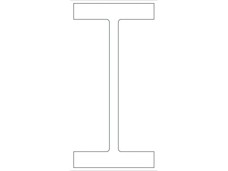W24X370 Steel Section CAD block — line drawing preview of the DWG file