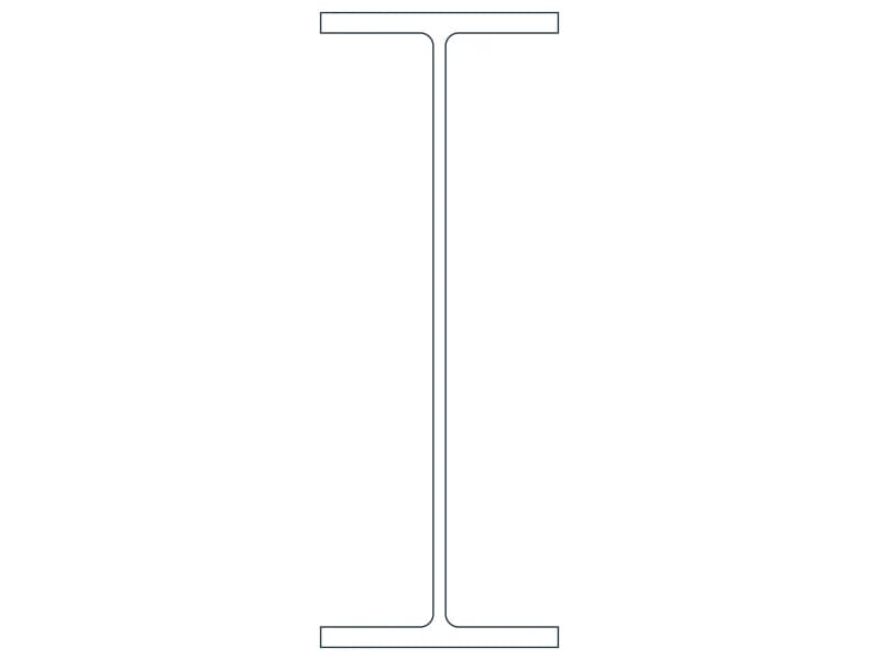W24X84 Steel Section CAD block — line drawing preview of the DWG file
