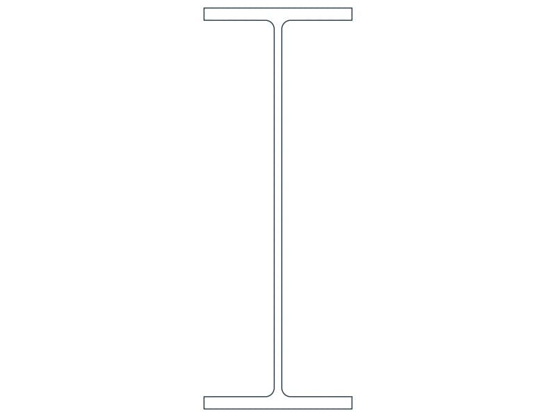 W27X102 Steel Section CAD block — line drawing preview of the DWG file