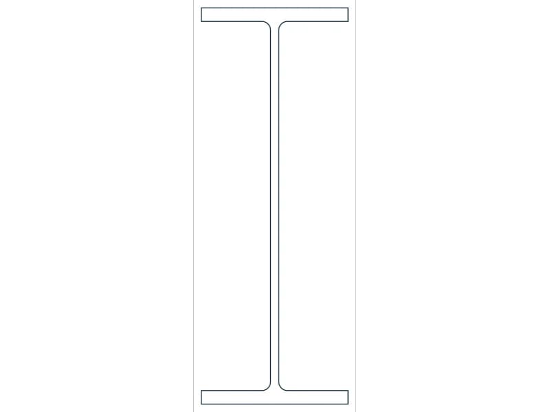 W27X114 Steel Section CAD block — line drawing preview of the DWG file