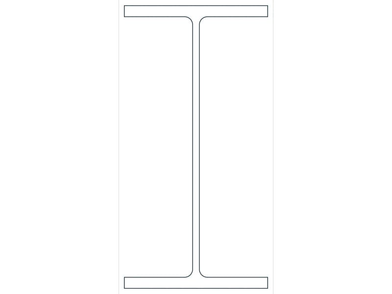 W27X161 Steel Section CAD block — line drawing preview of the DWG file