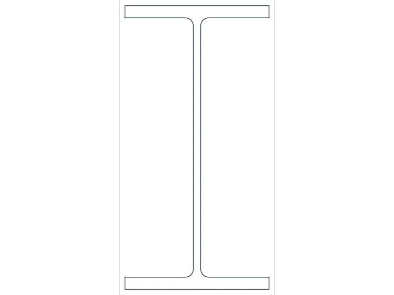 W27X178 Steel Section CAD block — line drawing preview of the DWG file
