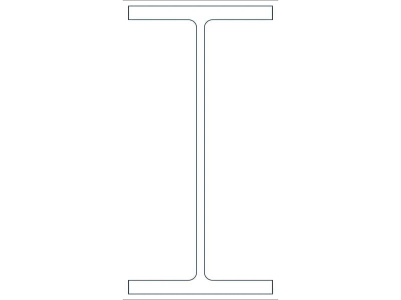 W27X194 Steel Section CAD block — line drawing preview of the DWG file