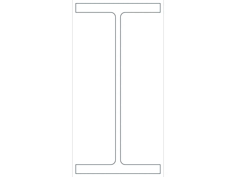 W27X217 Steel Section CAD block — line drawing preview of the DWG file