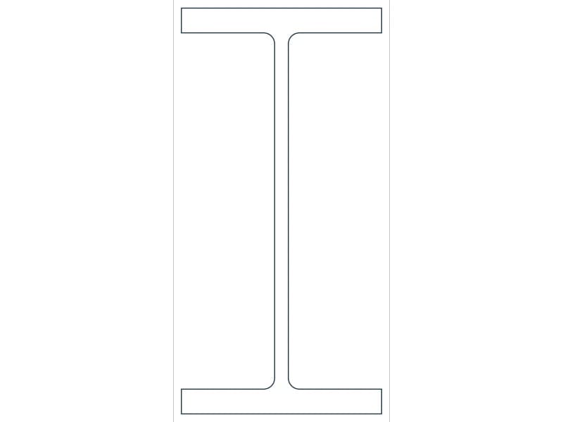 W27X258 Steel Section CAD block — line drawing preview of the DWG file