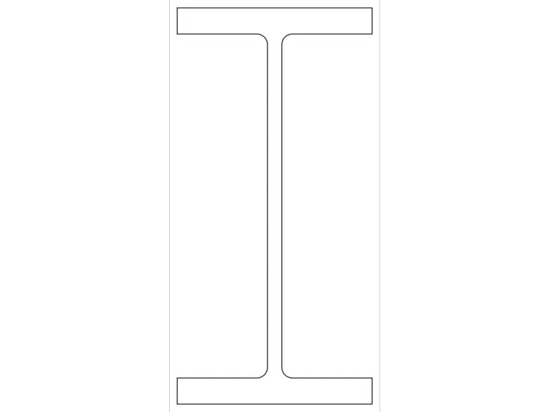 W27X281 Steel Section CAD block — line drawing preview of the DWG file