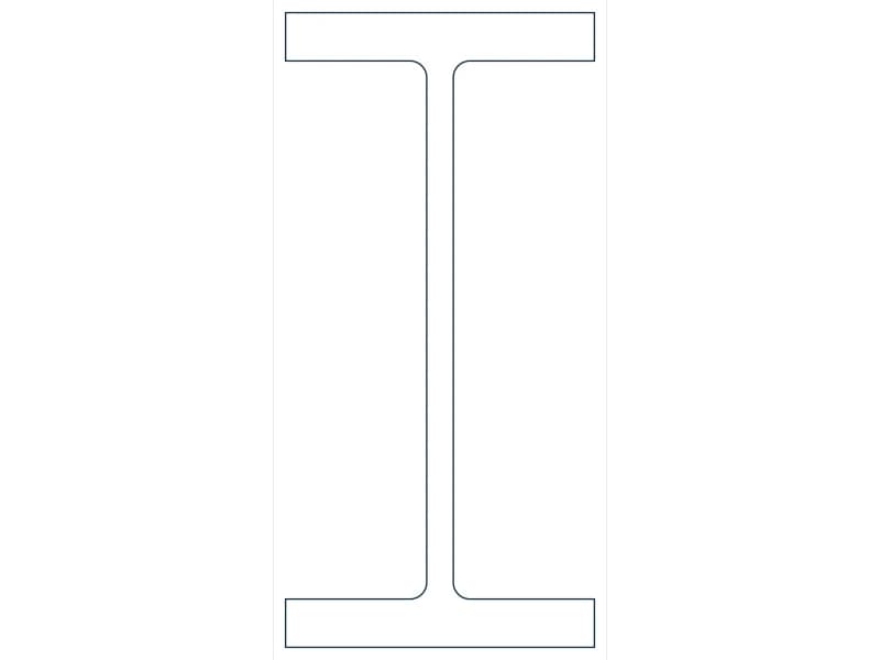 W27X336 Steel Section CAD block — line drawing preview of the DWG file