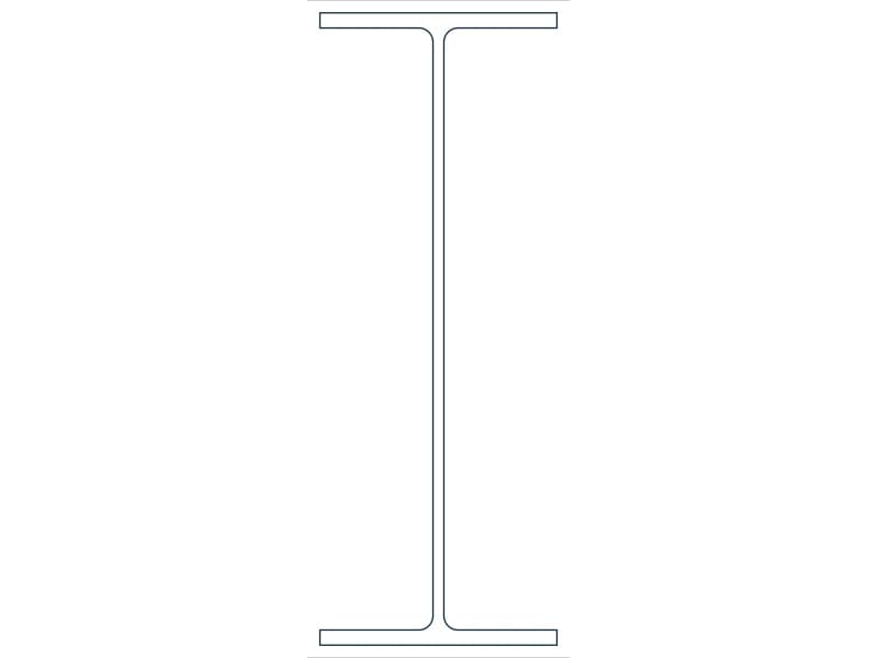 W27X84 Steel Section CAD block — line drawing preview of the DWG file
