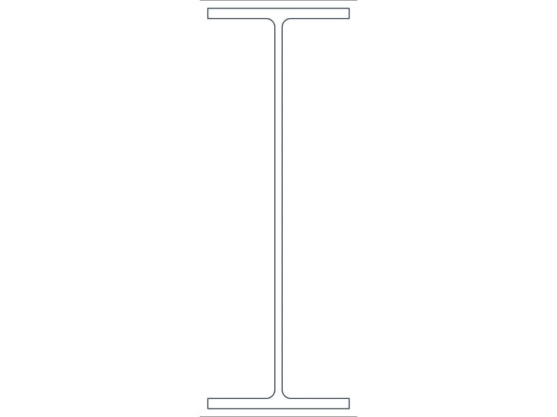 W30X108 Steel Section CAD block — line drawing preview of the DWG file
