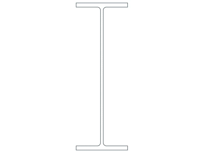 W30X116 Steel Section CAD block — line drawing preview of the DWG file