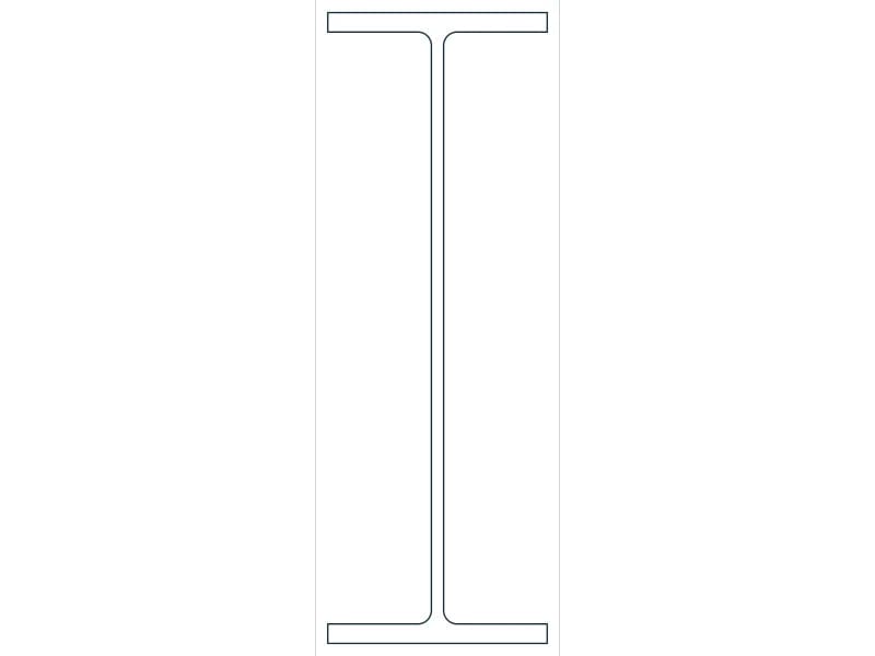 W30X124 Steel Section CAD block — line drawing preview of the DWG file