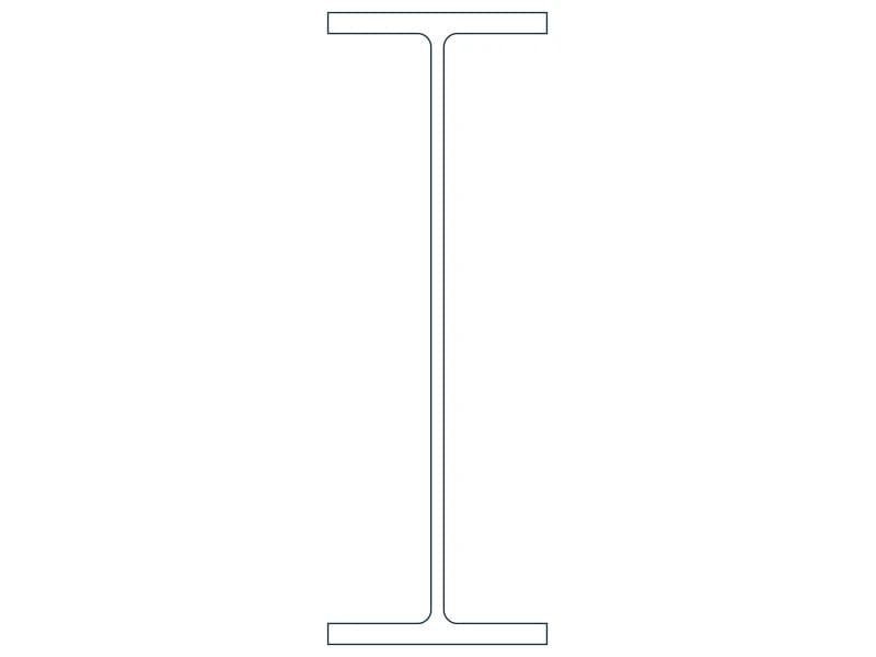 W30X132 Steel Section CAD block — line drawing preview of the DWG file