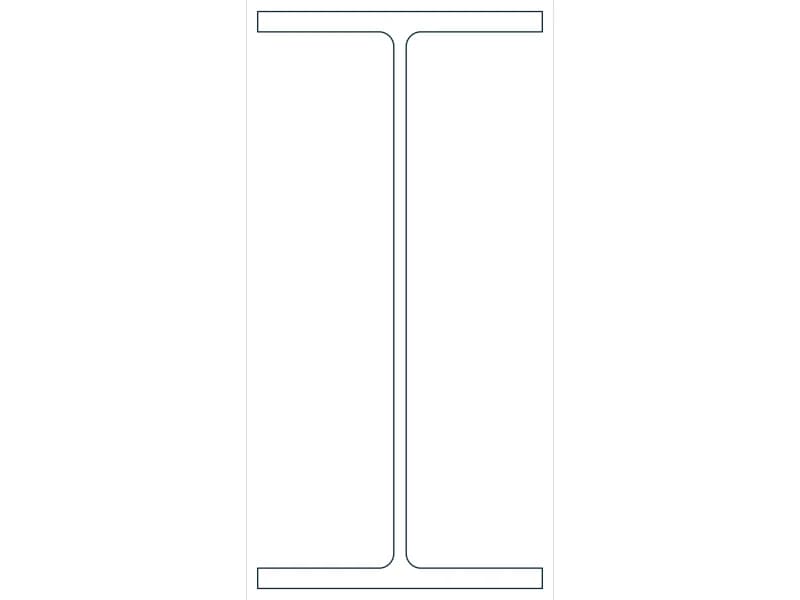 W30X173 Steel Section CAD block — line drawing preview of the DWG file