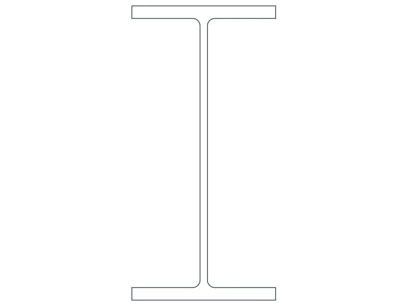 W30X211 Steel Section CAD block — line drawing preview of the DWG file