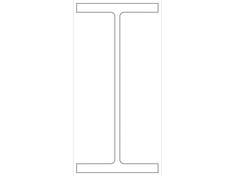 W30X261 Steel Section CAD block — line drawing preview of the DWG file