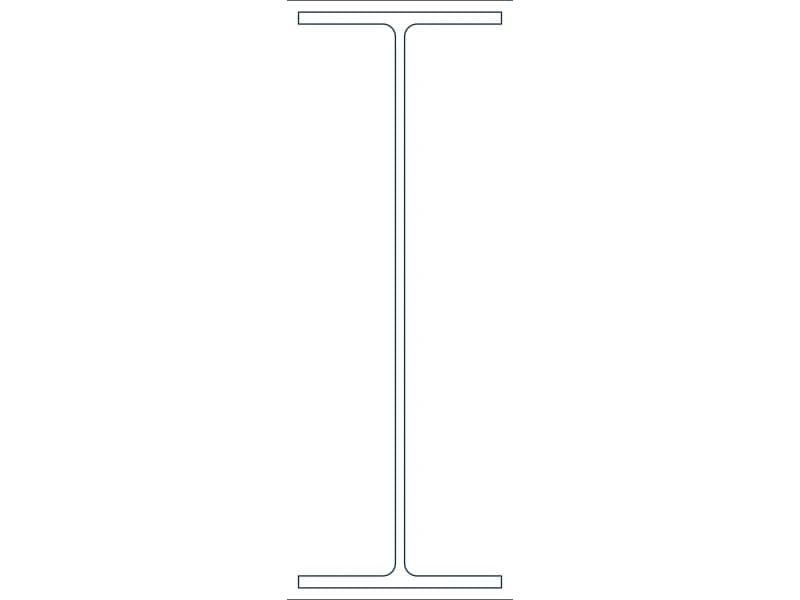 W30X90 Steel Section CAD block — line drawing preview of the DWG file