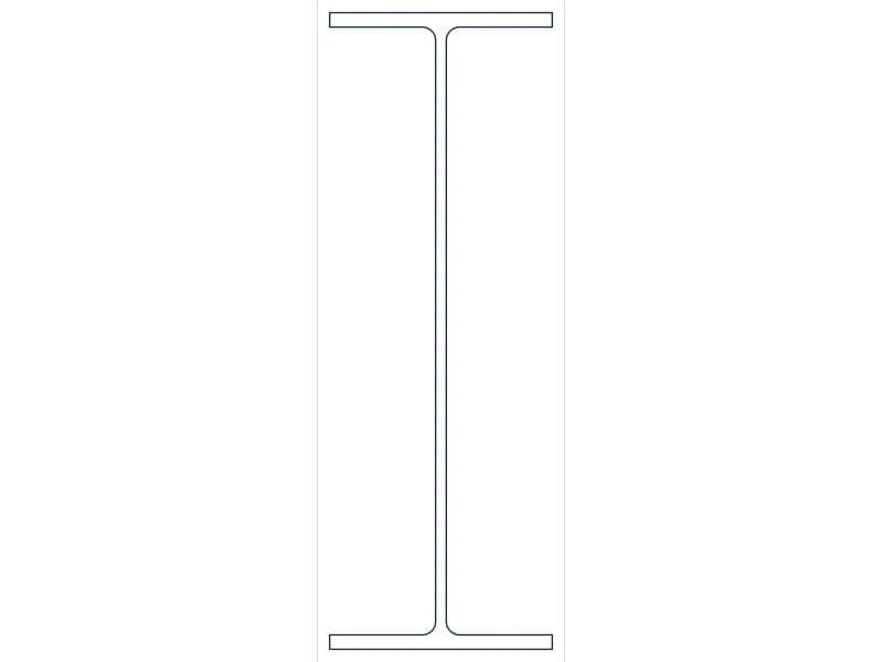 W33X118 Steel Section CAD block — line drawing preview of the DWG file