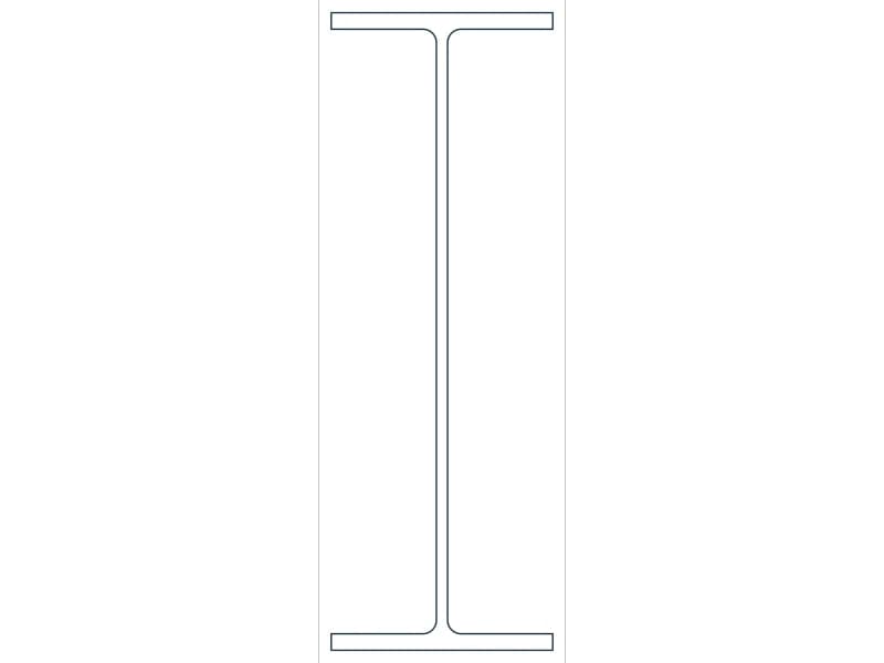 W33X130 Steel Section CAD block — line drawing preview of the DWG file