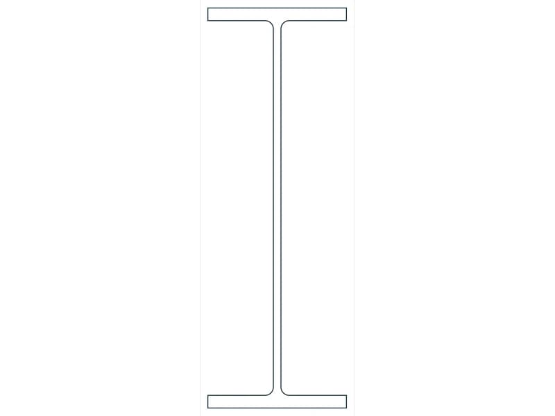 W33X152 Steel Section CAD block — line drawing preview of the DWG file