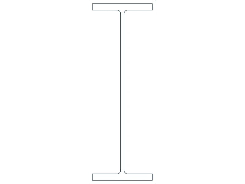 W33X169 Steel Section CAD block — line drawing preview of the DWG file
