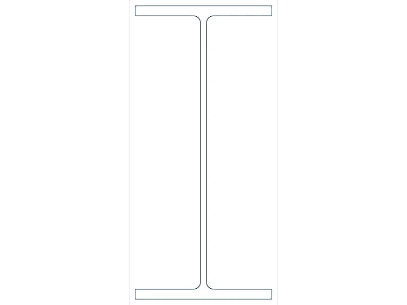 W33X201 Steel Section CAD block — line drawing preview of the DWG file