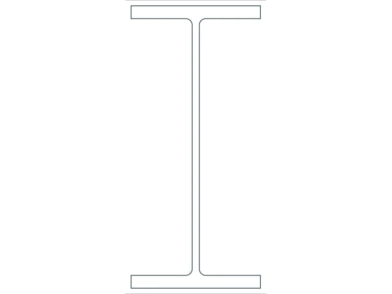 W33X263 Steel Section CAD block — line drawing preview of the DWG file
