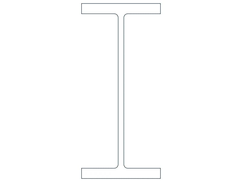 W33X354 Steel Section CAD block — line drawing preview of the DWG file