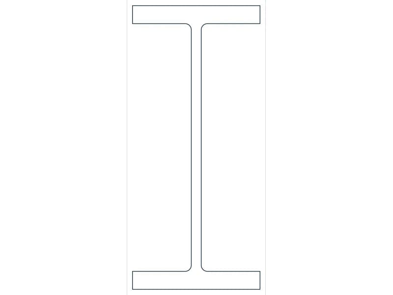 W33X387 Steel Section CAD block — line drawing preview of the DWG file