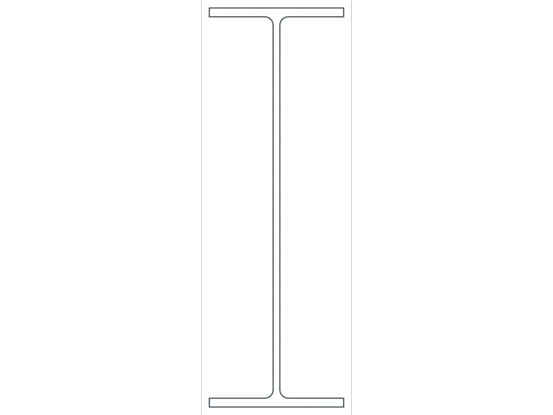 W36X135 Steel Section CAD block — line drawing preview of the DWG file