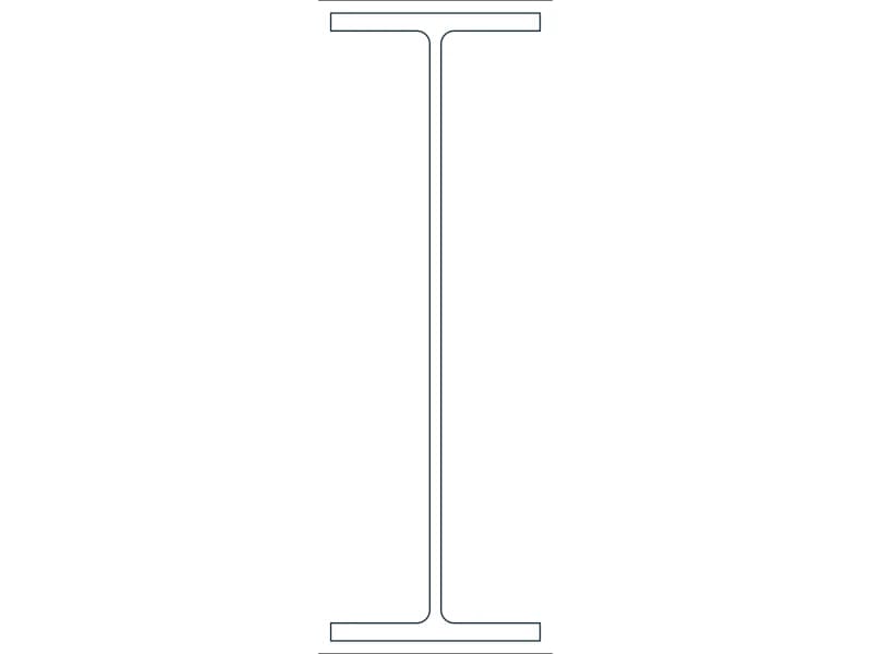 W36X160 Steel Section CAD block — line drawing preview of the DWG file