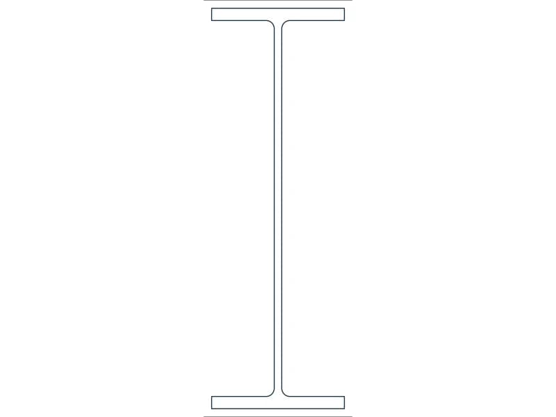 W36X170 Steel Section CAD block — line drawing preview of the DWG file