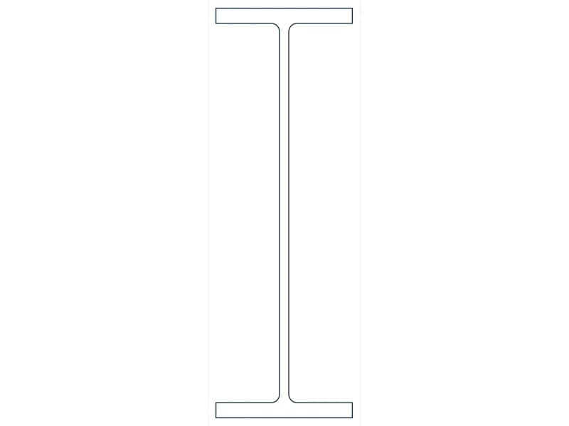 W36X210 Steel Section CAD block — line drawing preview of the DWG file