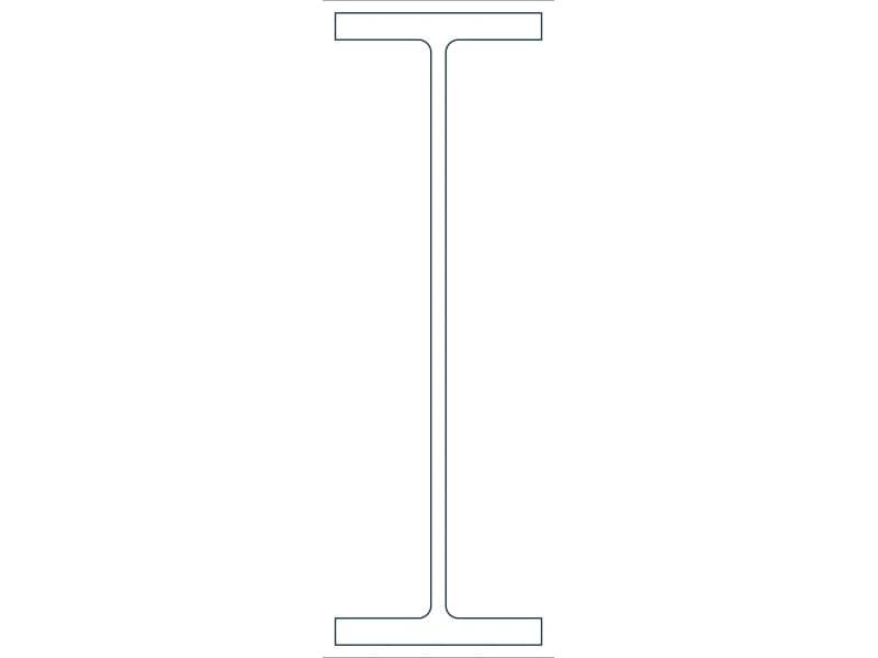 W36X232 Steel Section CAD block — line drawing preview of the DWG file