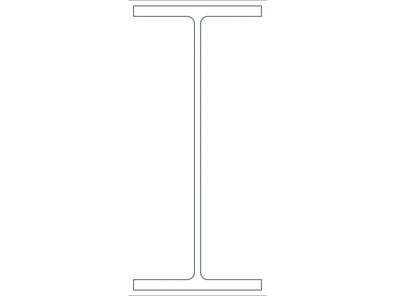 W36X247 Steel Section CAD block — line drawing preview of the DWG file