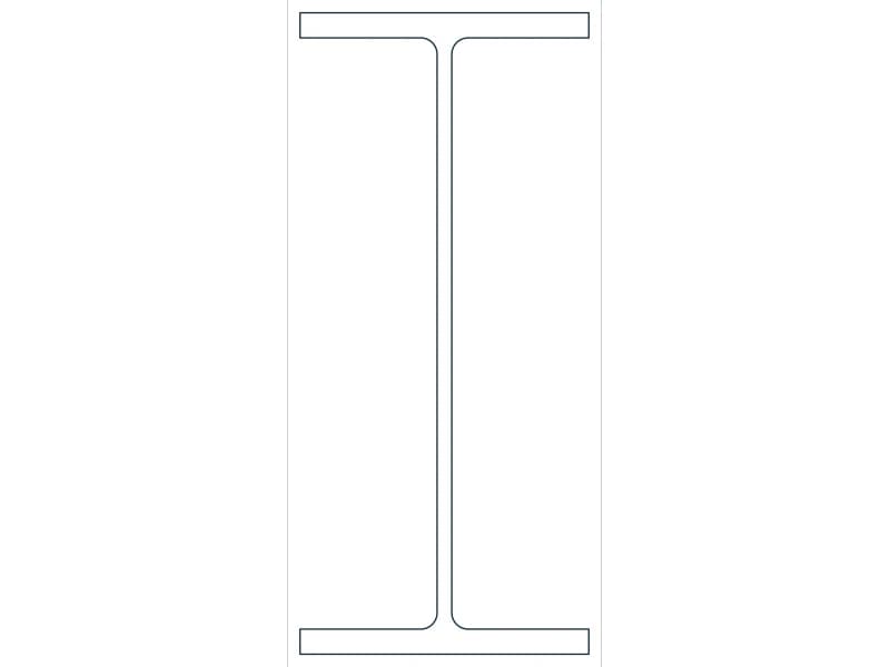 W36X262 Steel Section CAD block — line drawing preview of the DWG file