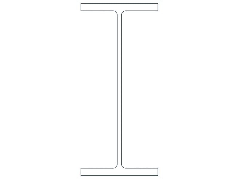 W36X282 Steel Section CAD block — line drawing preview of the DWG file