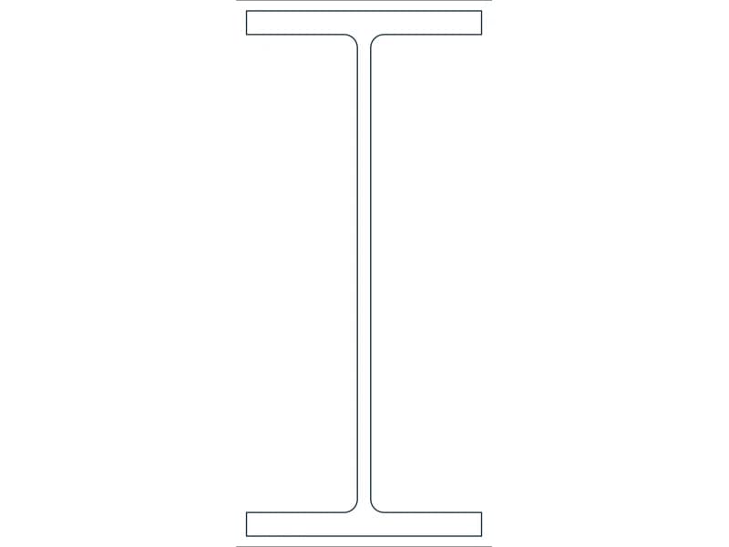W36X302 Steel Section CAD block — line drawing preview of the DWG file