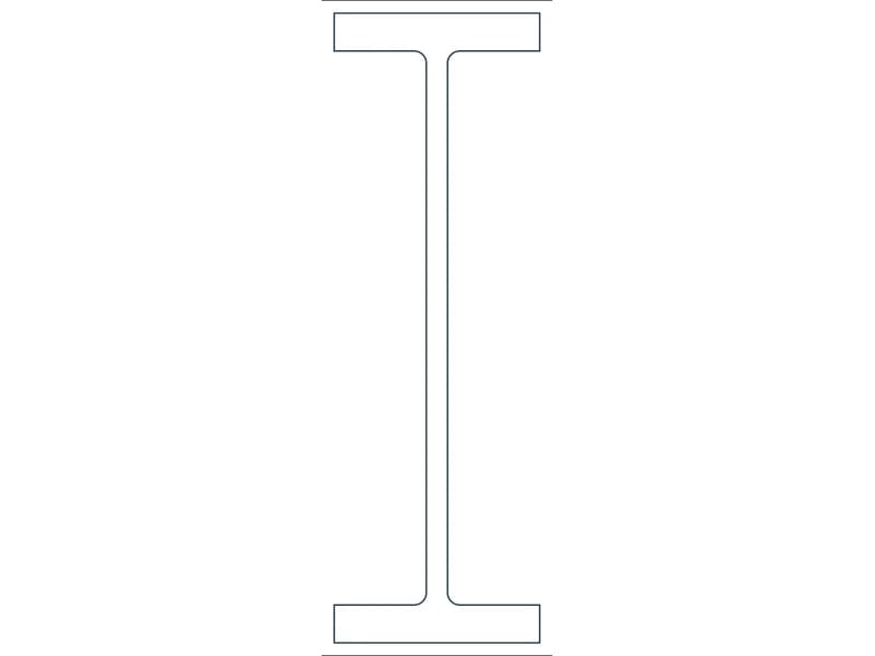 W36X350 Steel Section CAD block — line drawing preview of the DWG file