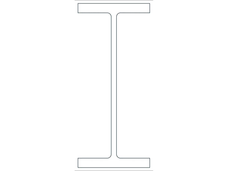 W36X395 Steel Section CAD block — line drawing preview of the DWG file