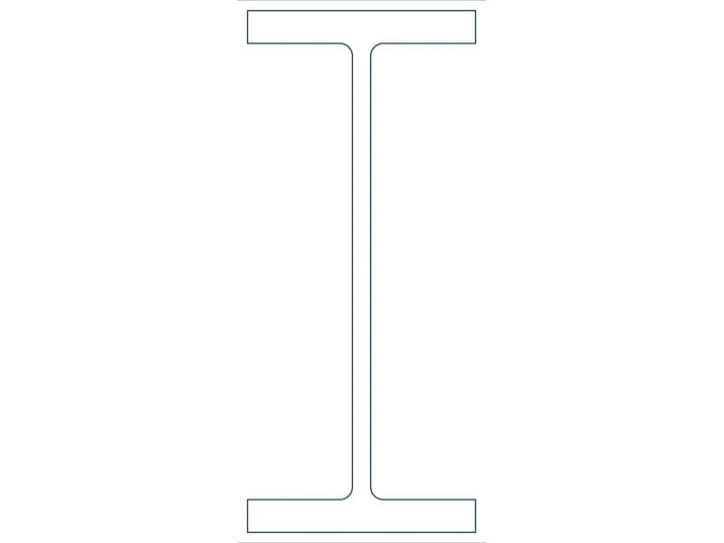 W36X441 Steel Section CAD block — line drawing preview of the DWG file