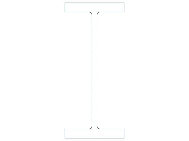 W36X487 Steel Section CAD block — line drawing preview of the DWG file